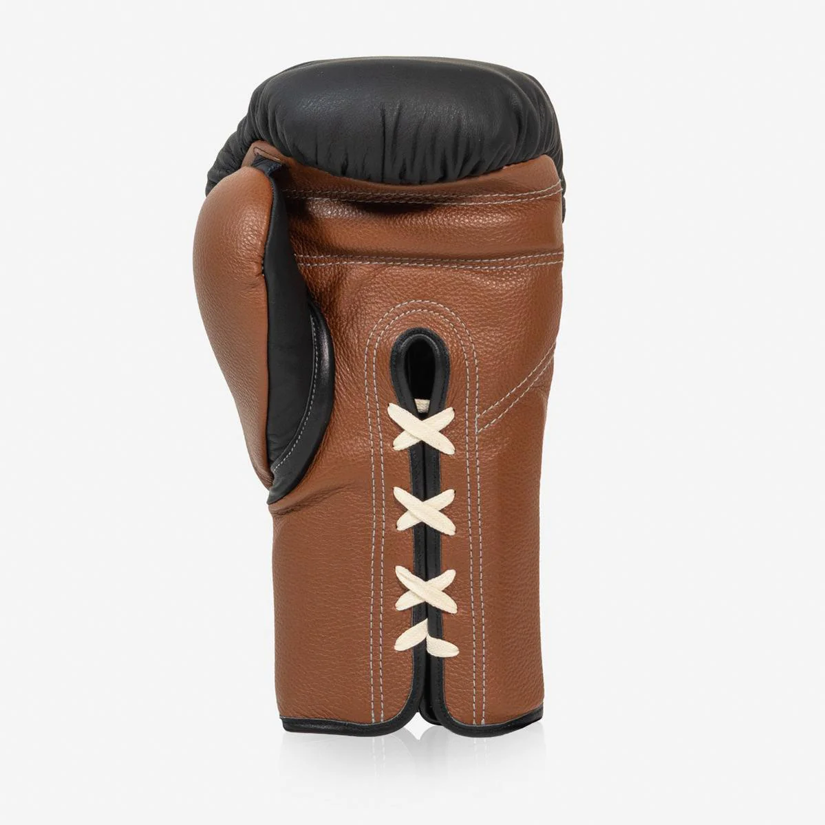 Guantes de boxeo Di Nardo con Cordones 18 Oz Negro-marrón - Imagen 4
