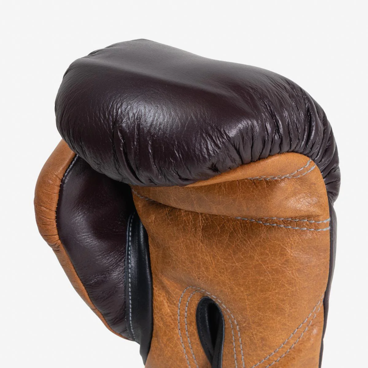 Guantes de boxeo Di Nardo con Velcro 12 Oz Borgoña-coñac-vintage - Imagen 9