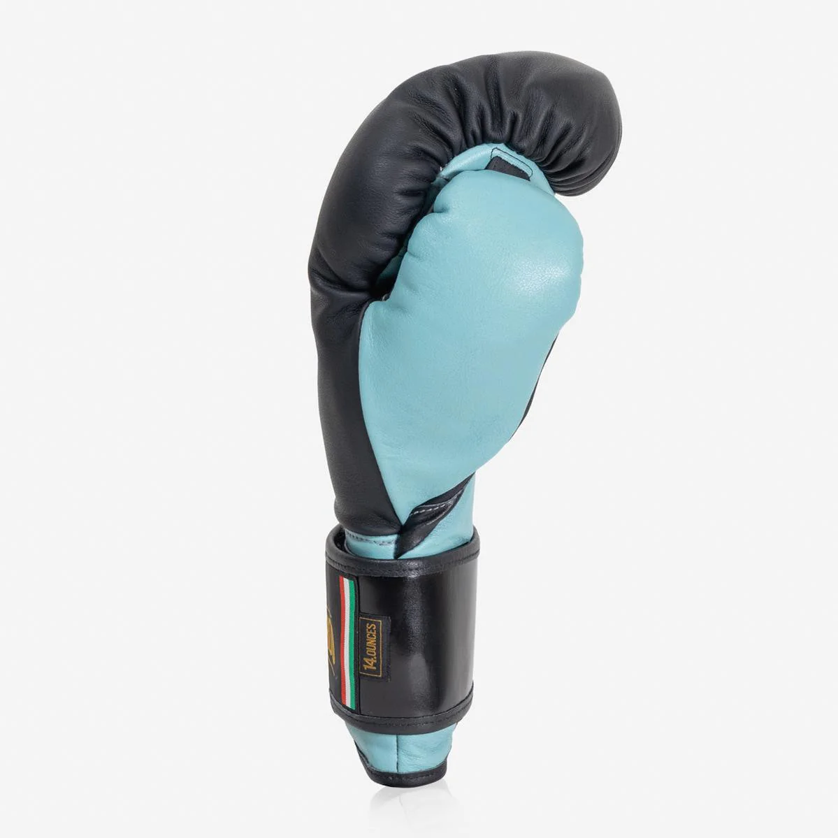 Guantes de boxeo Di Nardo con Velcro 14 Oz Negro-agua - Imagen 4