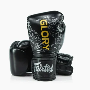 Guantes de boxeo Fairtex x Glory BGVG3 Negro-plata