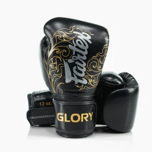 Guantes de boxeo Fairtex x Glory BGVG3 Negro-oro