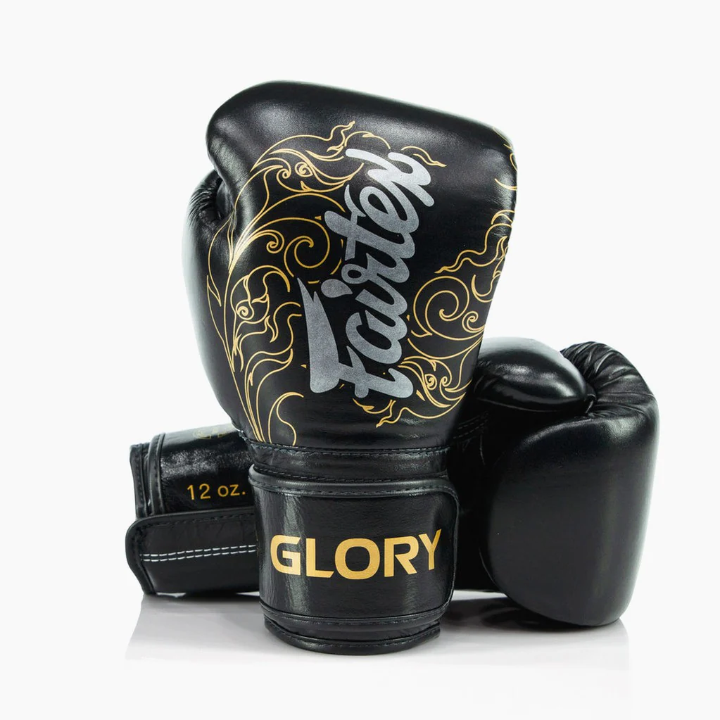 Guantes de boxeo Fairtex x Glory BGVG3 Negro-oro
