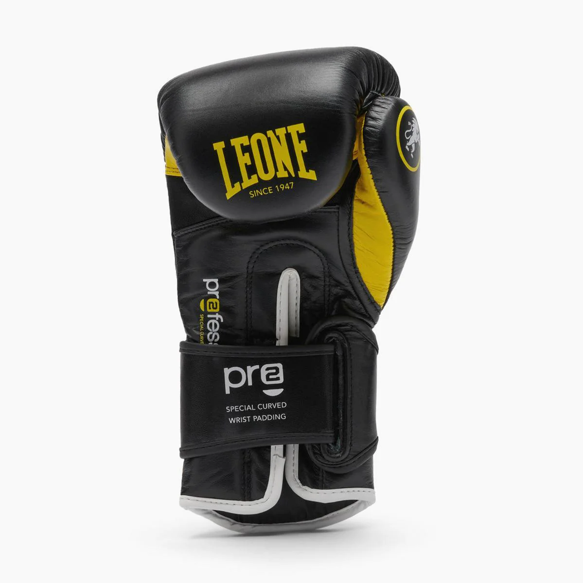 Guantes de boxeo Leone Professional 2 GN115C Amarillo 12 Oz - Imagen 4