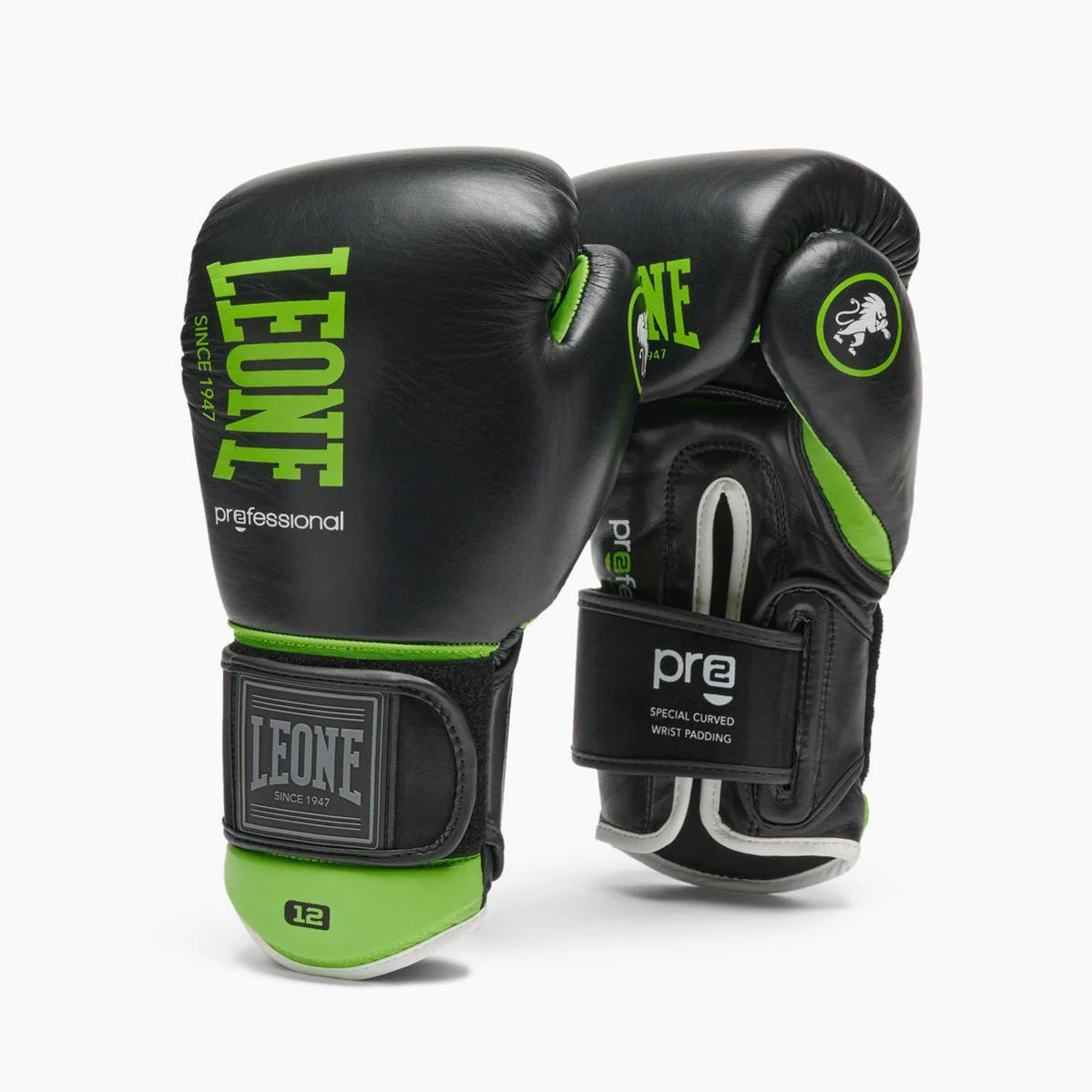 Guantes de boxeo Leone Professional 2 GN115C Verde 10 Oz