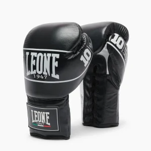 Guantes de boxeo Leone Shock Pro con cordones GN057L Negro