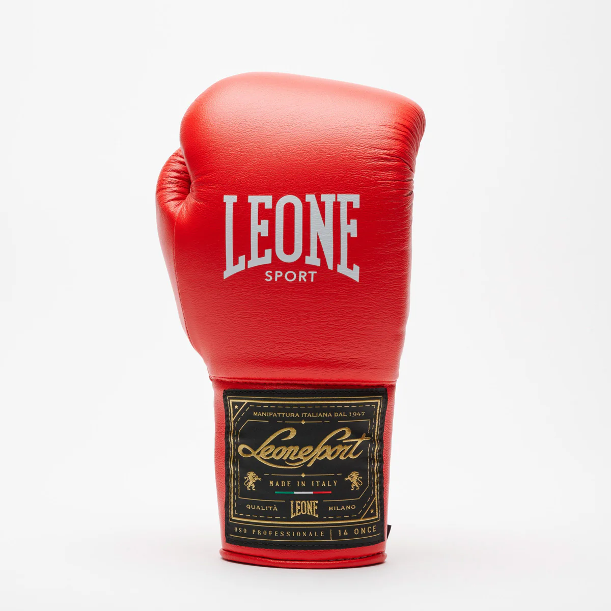 Guantes de boxeo Leone Deporte Orlando Classico con cordones Rojo - Imagen 5