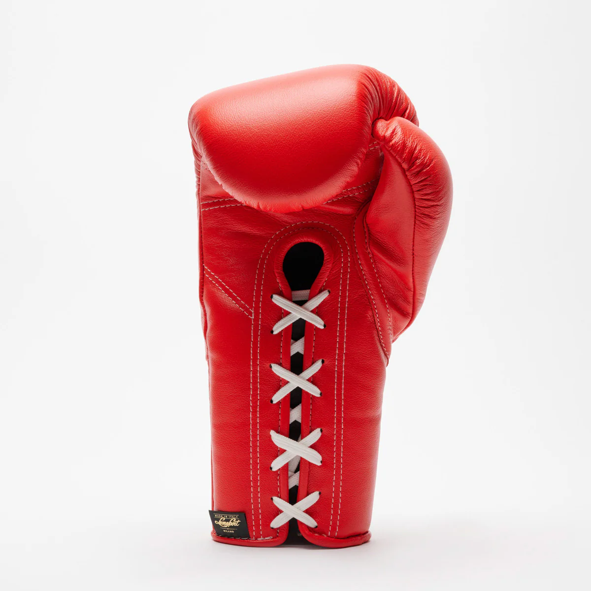Guantes de boxeo Leone Deporte Orlando Classico con cordones Rojo - Imagen 7