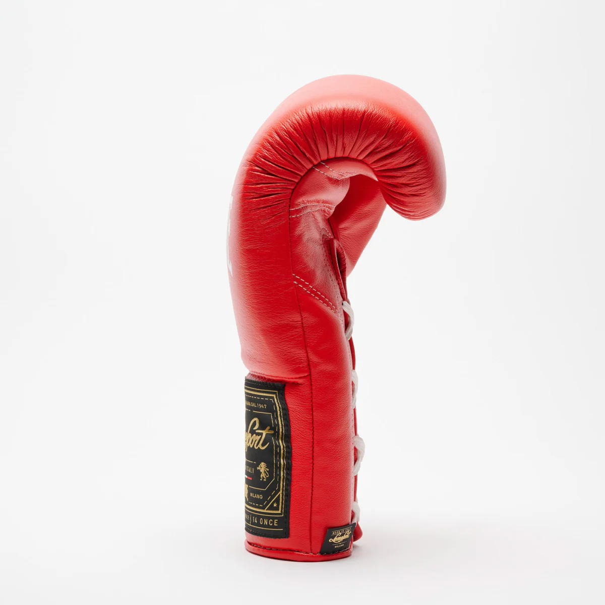 Guantes de boxeo Leone Deporte Orlando Classico con cordones Rojo - Imagen 8