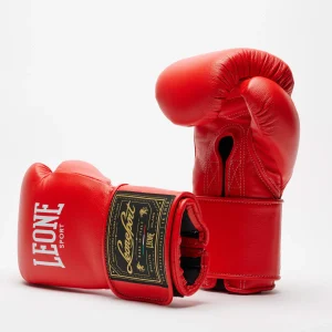 Guantes de boxeo Leone Deporte Orlando Classico con velcro Rojo