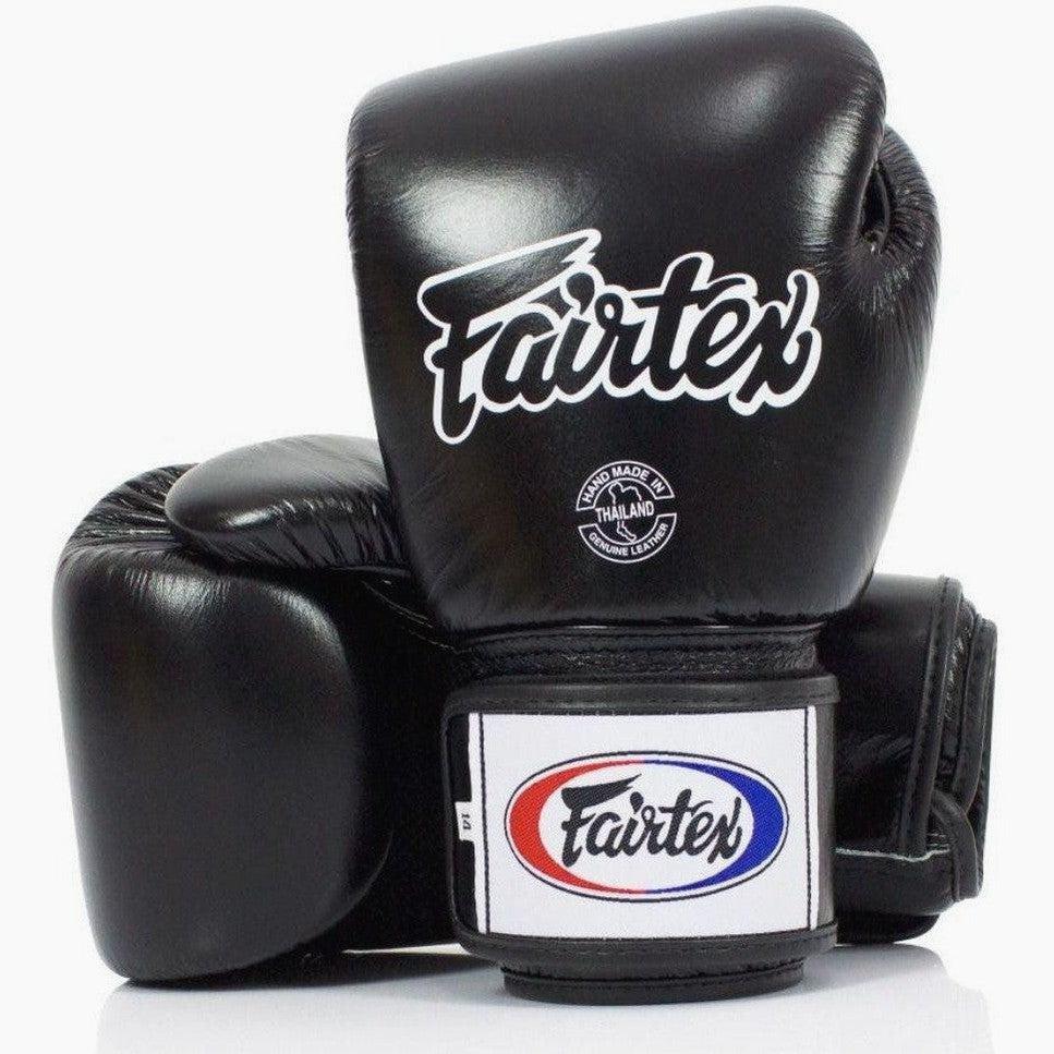 Guantes Muay Thai Fairtex BGV1 transpirables Negro