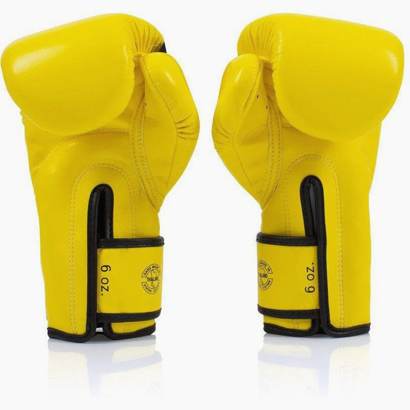 Guantes Muay Thai Fairtex BGV14 Amarillo - Imagen 5