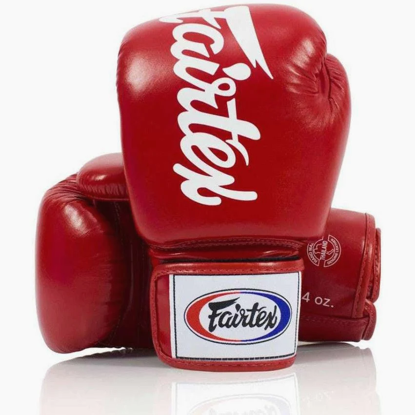 Guantes Muay Thai Fairtex BGV19 Deluxe Rojo