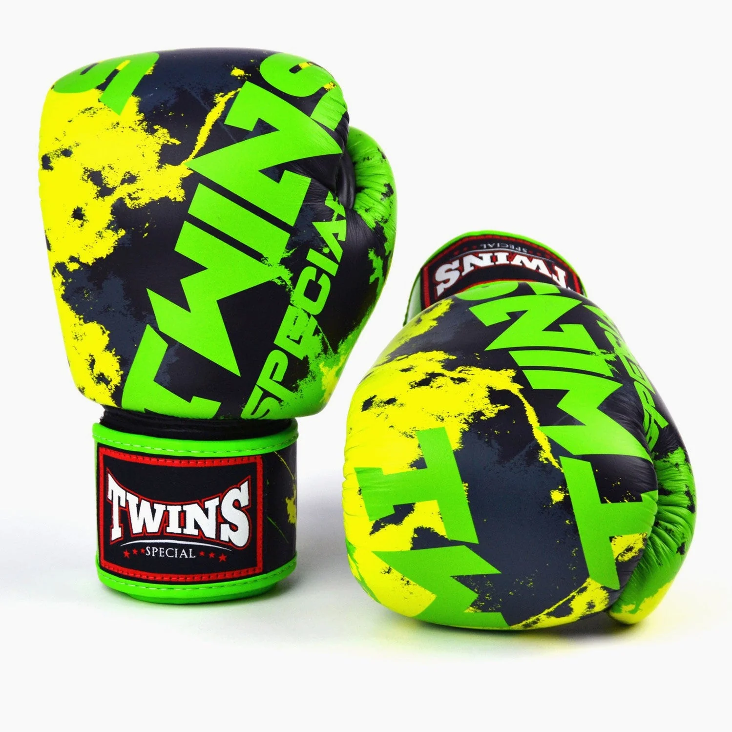 Guantes Muay Thai Twins Special FBGVL3 Candy Verde