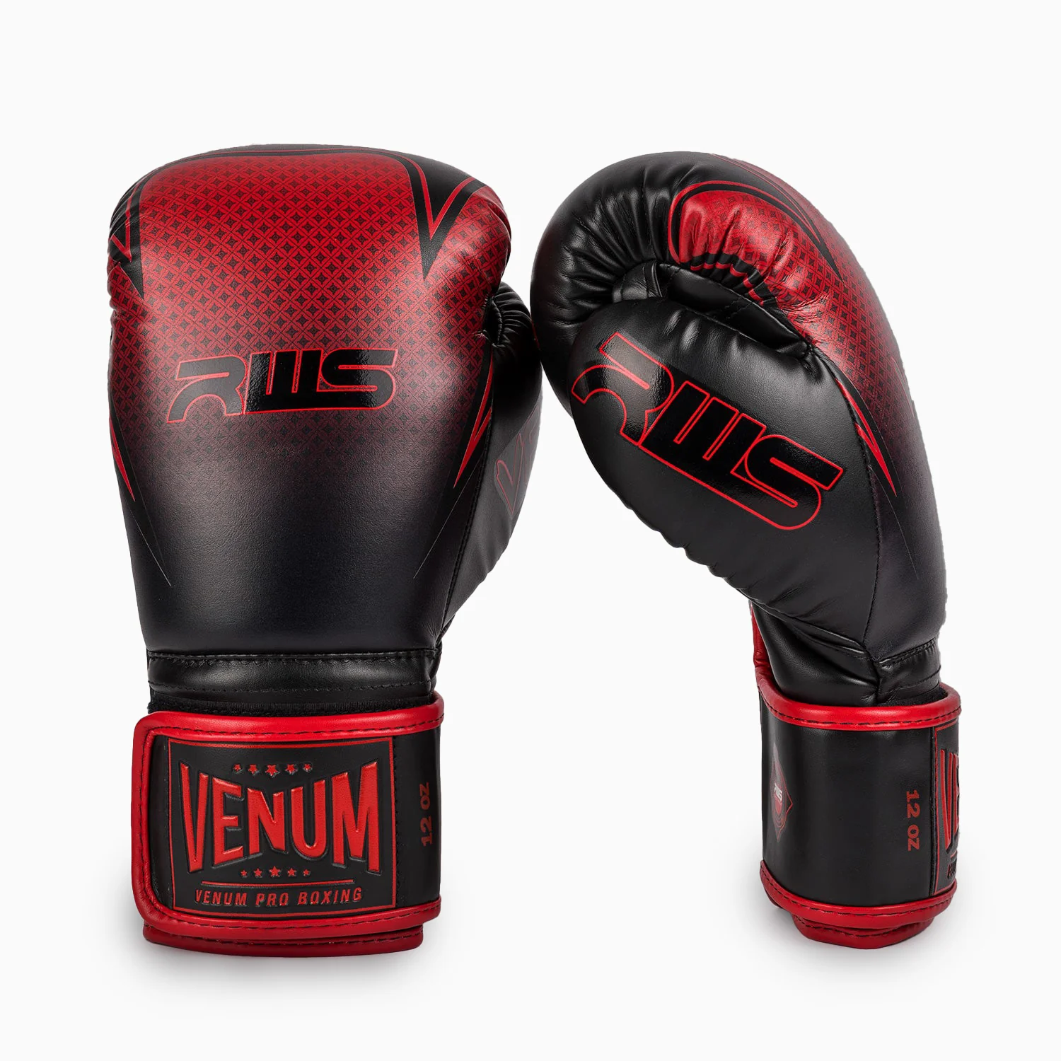 Guantes de boxeo RWS x Venum 2.0 Negro-rojo - Imagen 3