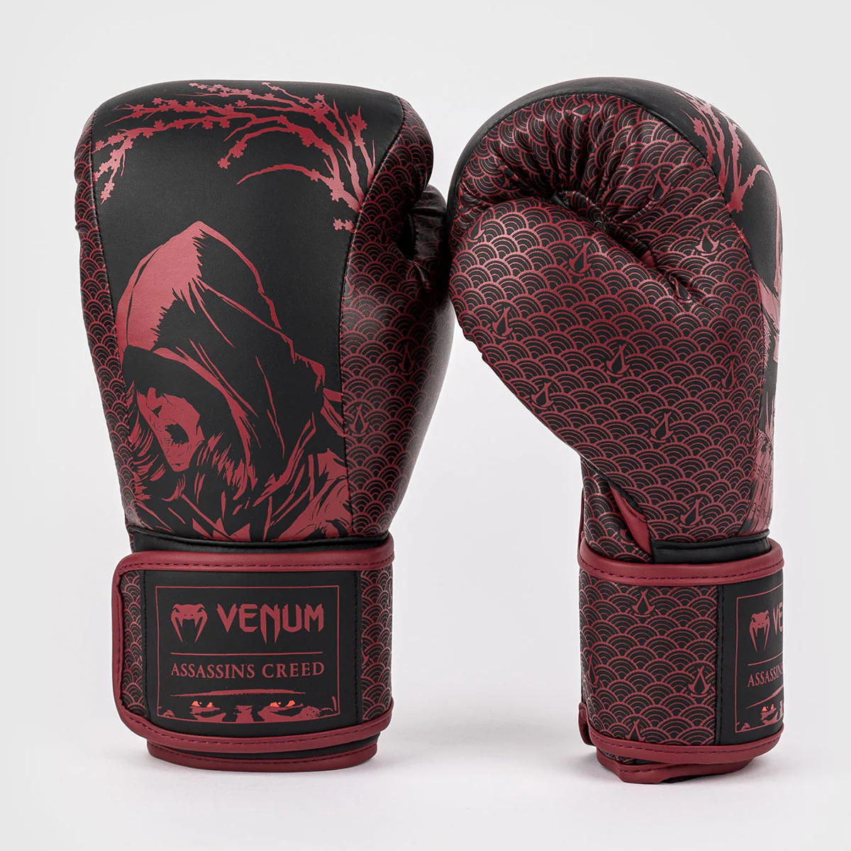 Guantes de boxeo Venum Assassin's Creed Shadows Rojo-negro - Imagen 3