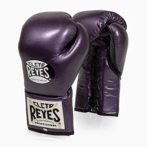 Guantes de boxeo Cleto Reyes Professional CB2 Viola con cordones