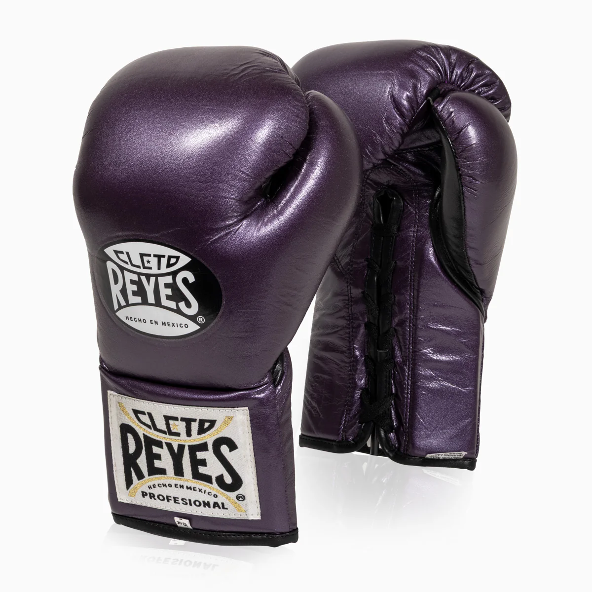 Guantes de boxeo Cleto Reyes Professional CB2 Viola con cordones