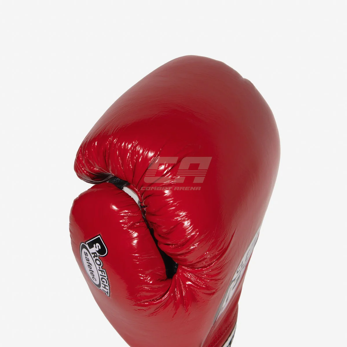 Guantes de boxeo Cleto Reyes Safetec CB4 Rojo-negro con cordones - Imagen 7