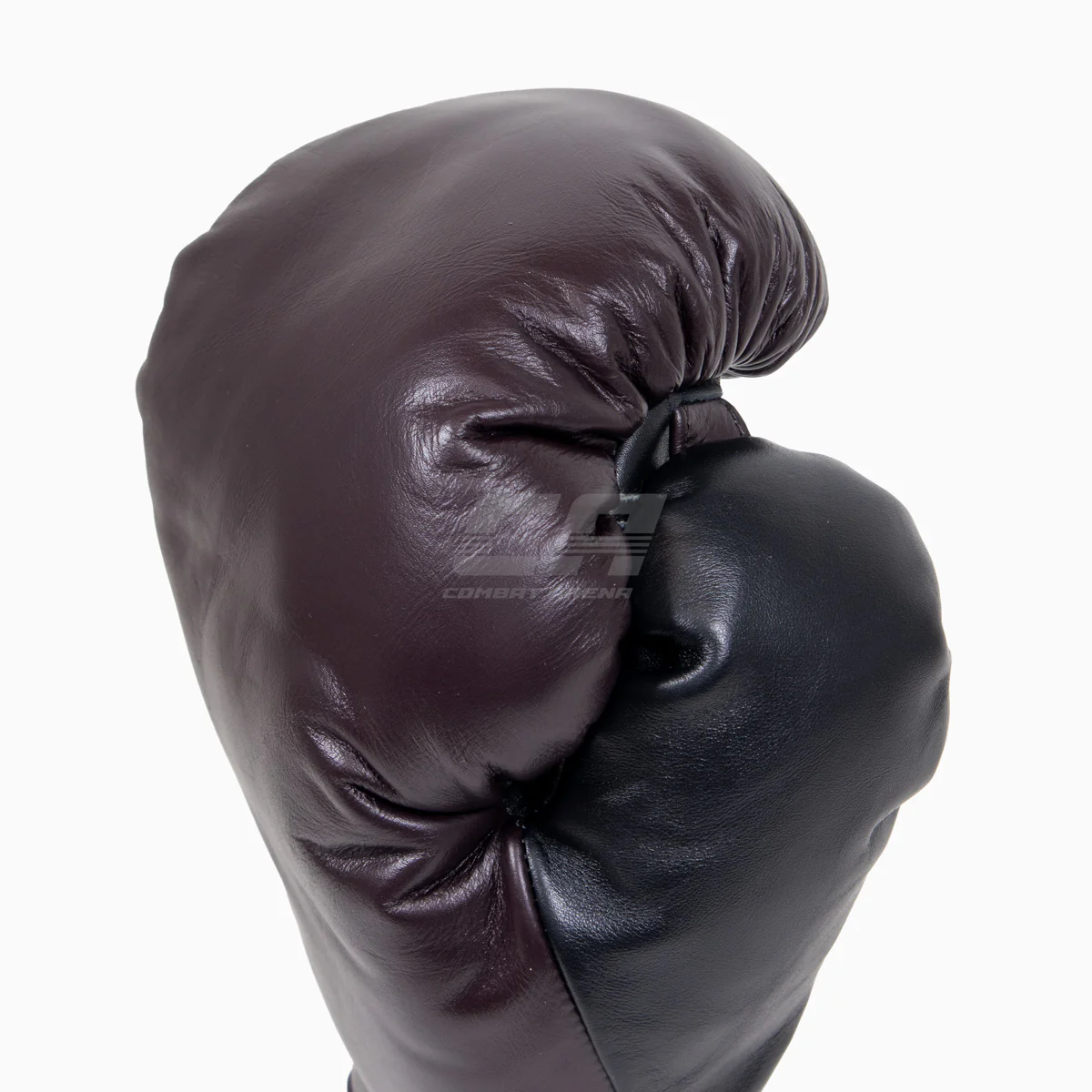 Guantes de boxeo Di Nardo con cordones Borgoña-Negro 14 oz - Imagen 7