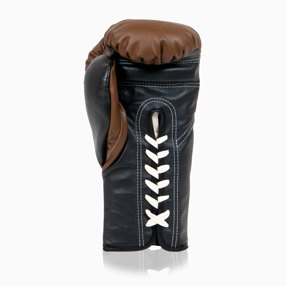 Guantes de boxeo Di Nardo con cordones Marrón Negro 10 Oz - Imagen 3