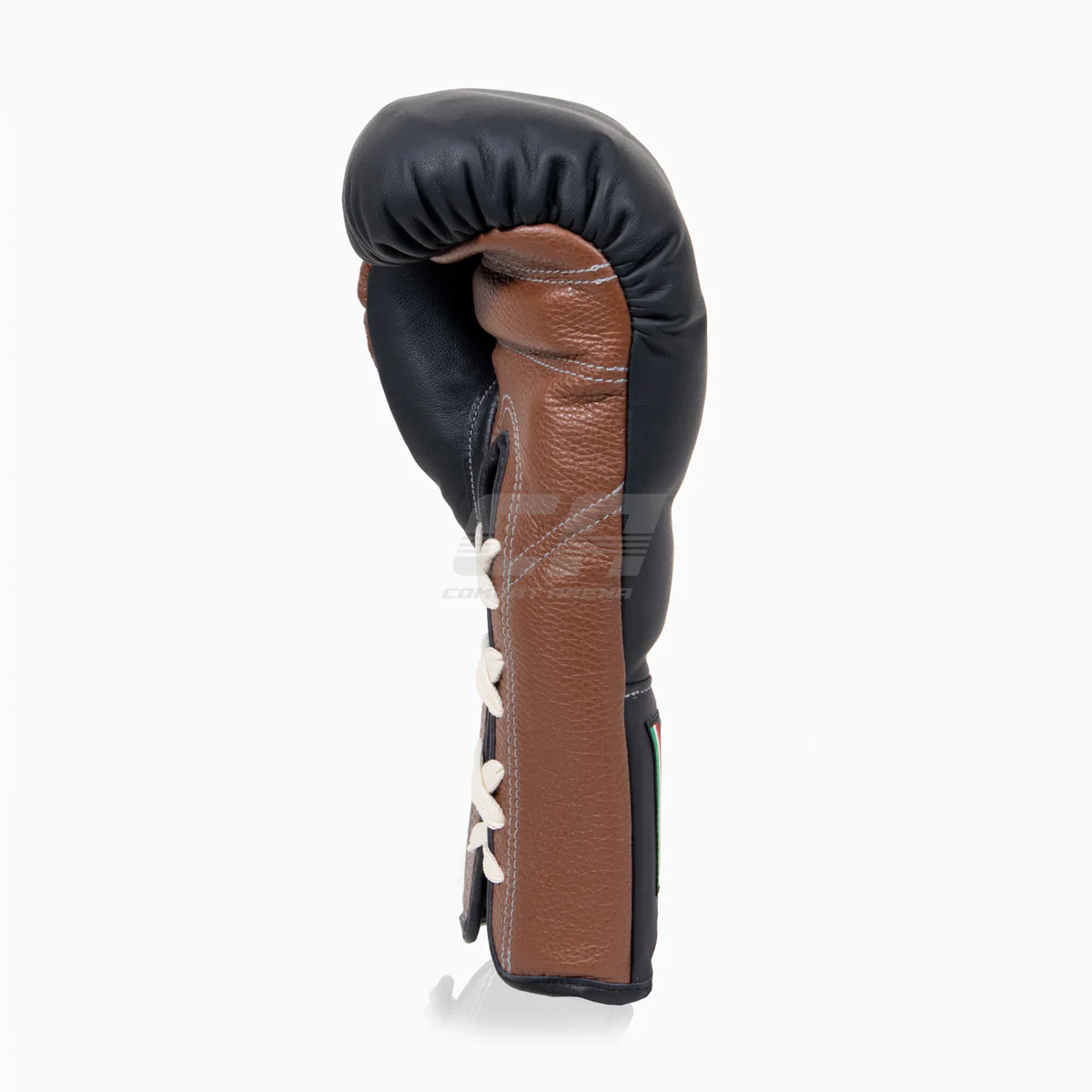 Guantes de boxeo Di Nardo con cordones Negro-Marrón 16 oz - Imagen 6