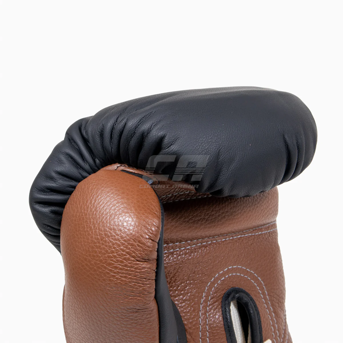 Guantes de boxeo Di Nardo con cordones Negro-Marrón 16 oz - Imagen 8