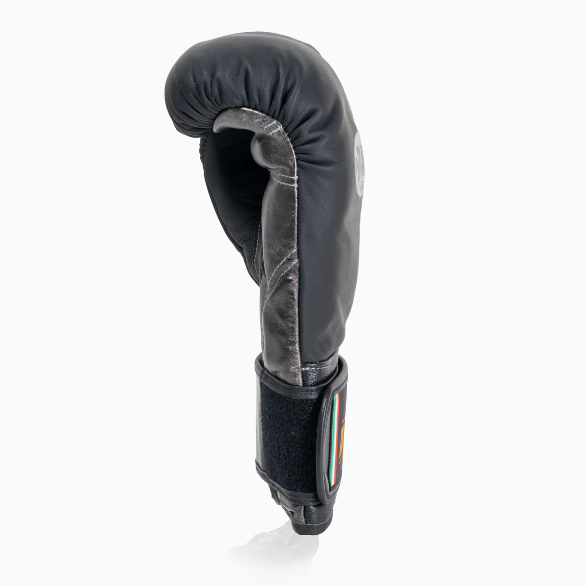 Guantes de boxeo Di Nardo con Velcro 12 Oz Negro-plata oscura - Imagen 6