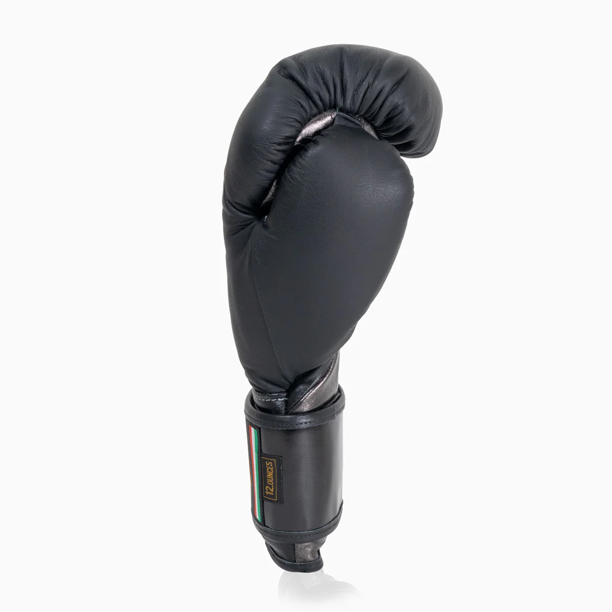 Guantes de boxeo Di Nardo con Velcro 12 Oz Negro-plata oscura - Imagen 4