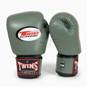Guantes Muay Thai Twins Special BGVL3 Verde militar