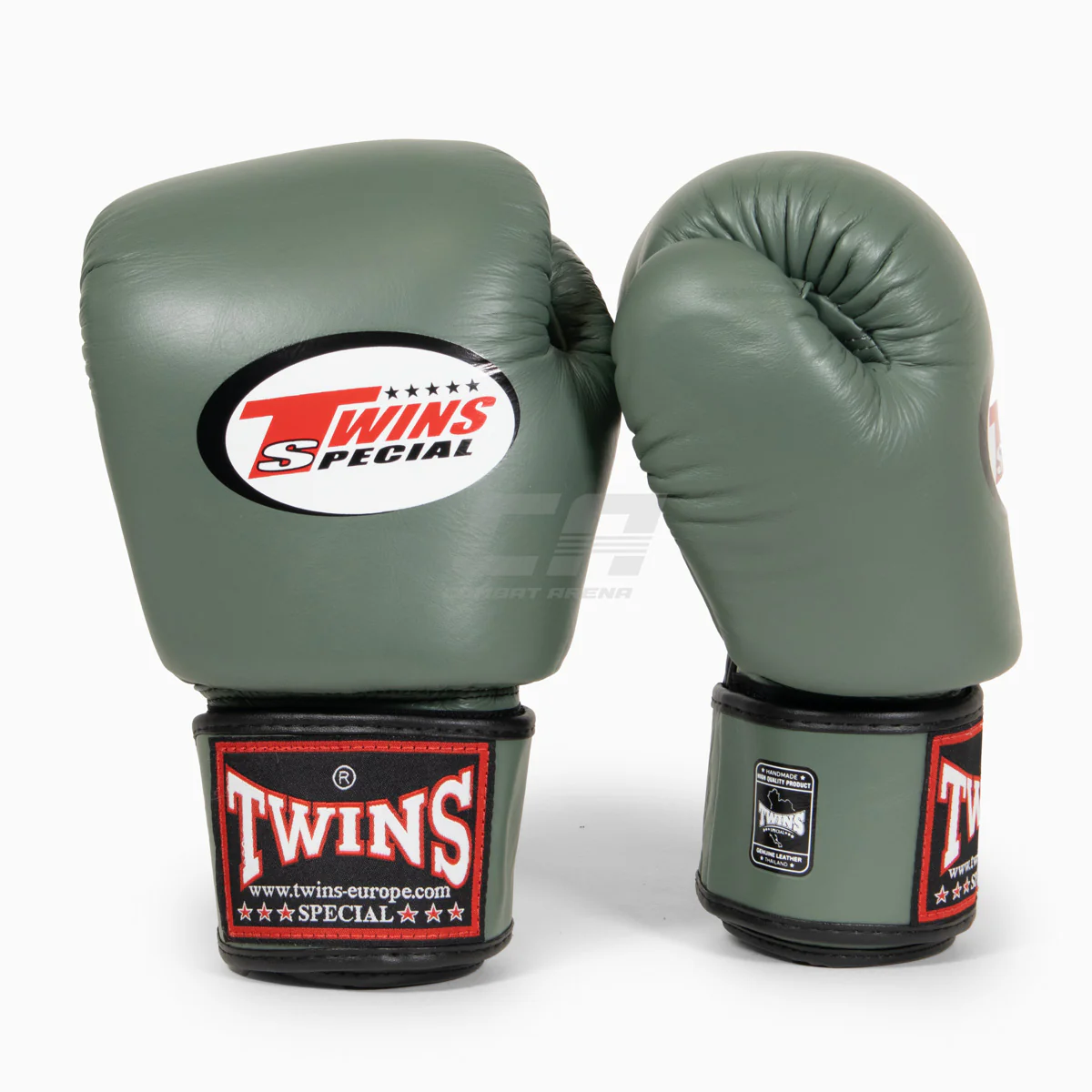 Guantes Muay Thai Twins Special BGVL3 Verde militar