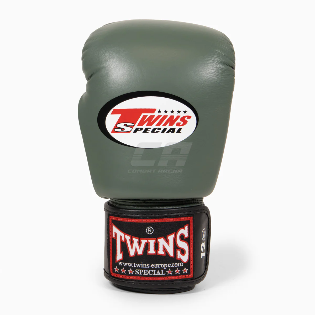 Guantes Muay Thai Twins Special BGVL4 Negro-verde-blanco - Imagen 6