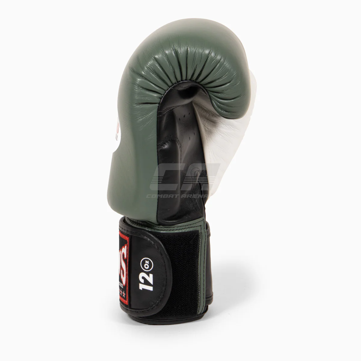 Guantes Muay Thai Twins Special BGVL4 Negro-verde-blanco - Imagen 3