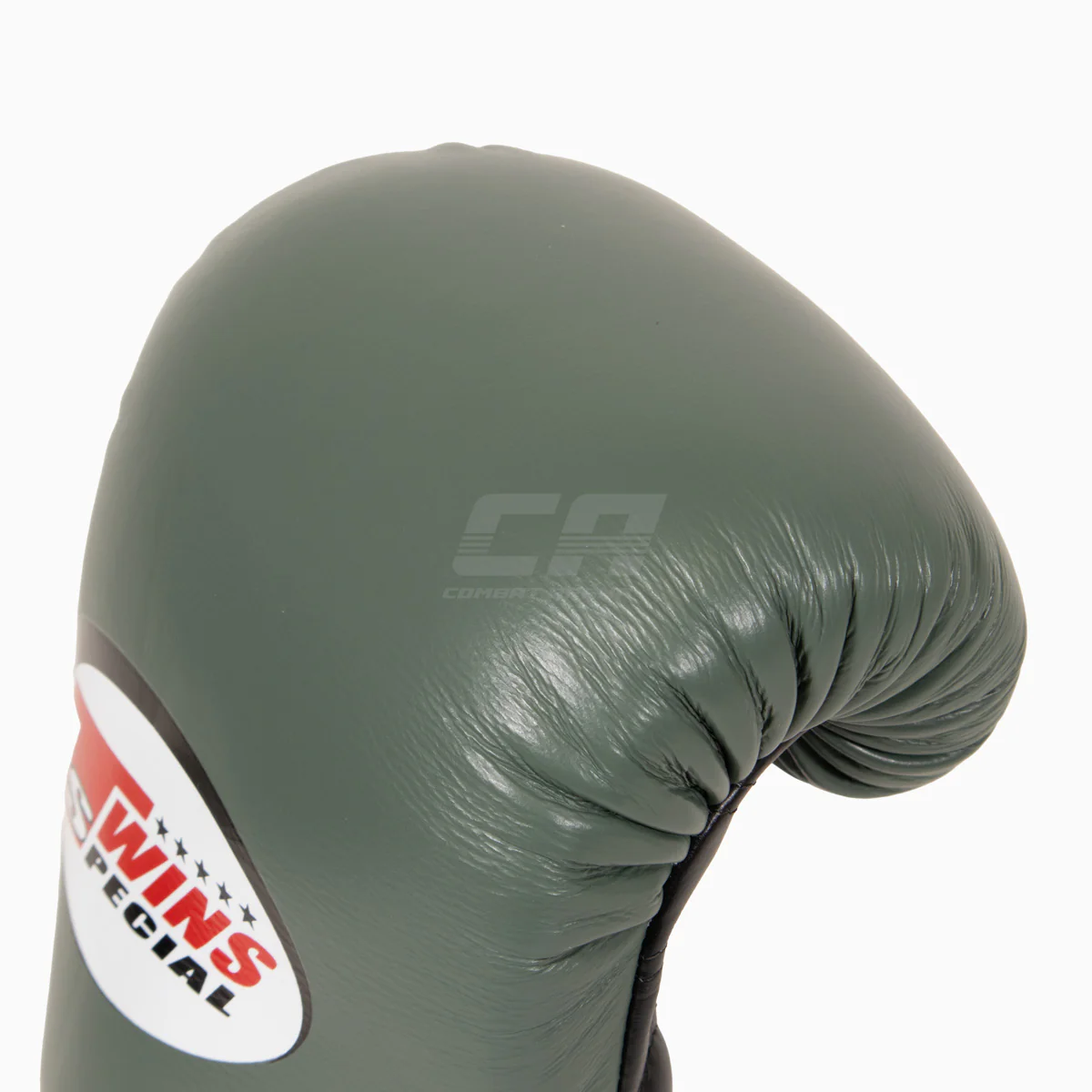 Guantes Muay Thai Twins Special BGVL4 Negro-verde-blanco - Imagen 7