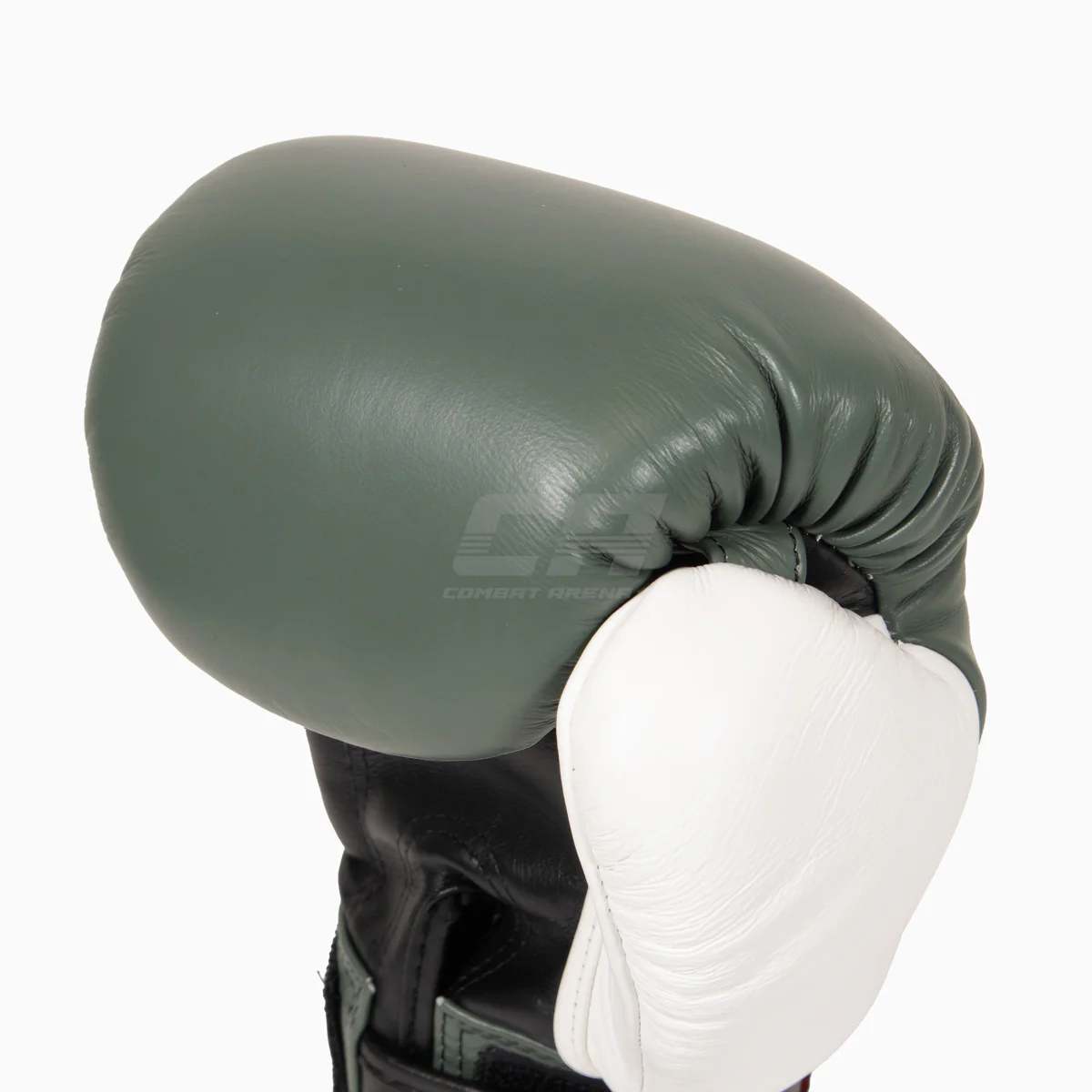 Guantes Muay Thai Twins Special BGVL4 Negro-verde-blanco - Imagen 8