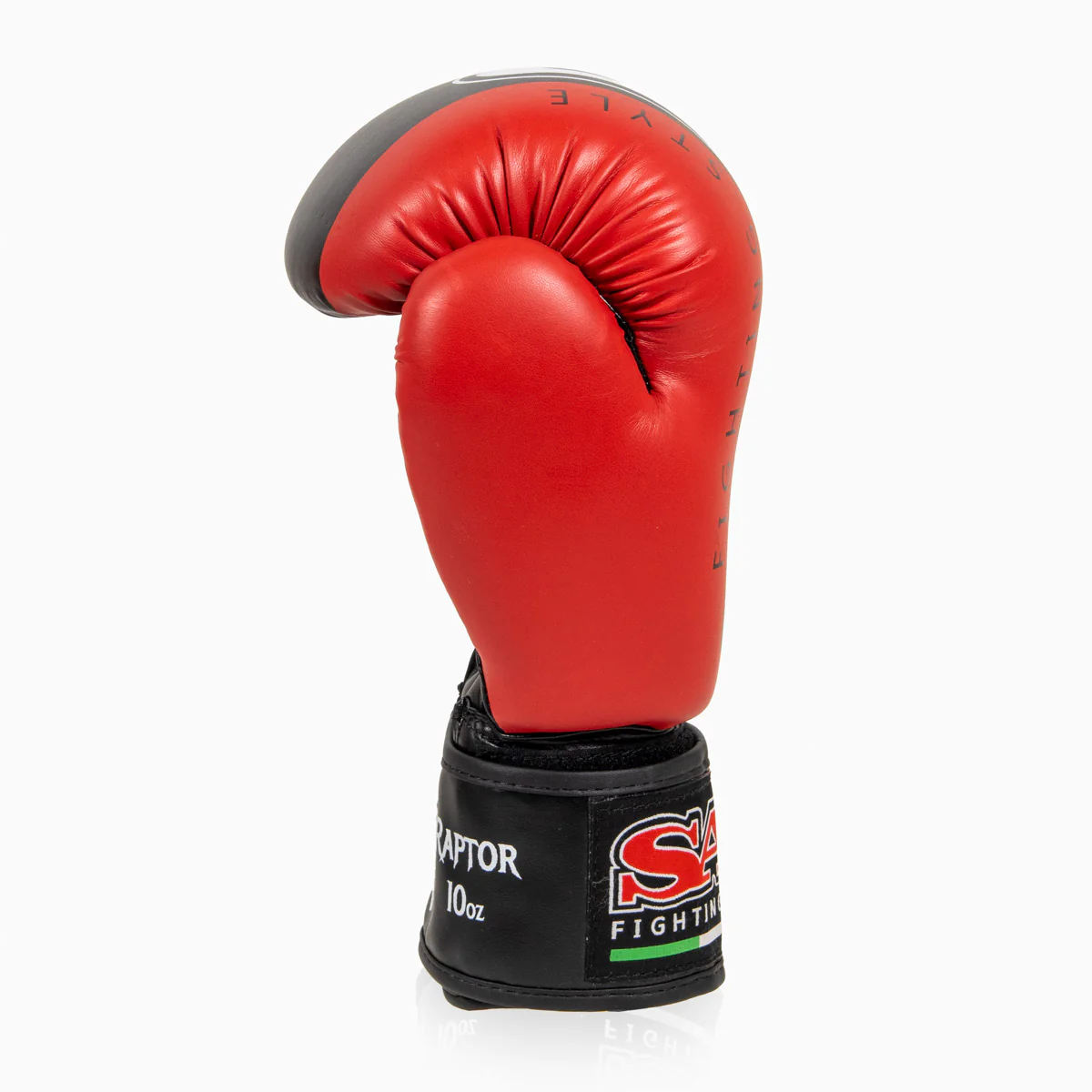 Guantes de boxeo Raptor SAP WAKO 10 Oz Negro-rojo - Imagen 6
