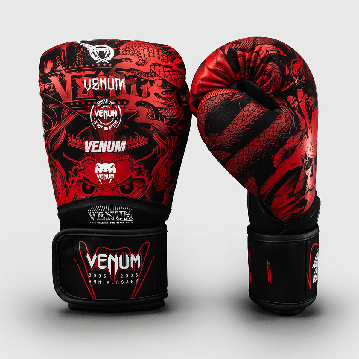 Guantes de boxeo Venum 20th Anniversary Negro-rojo - Imagen 3
