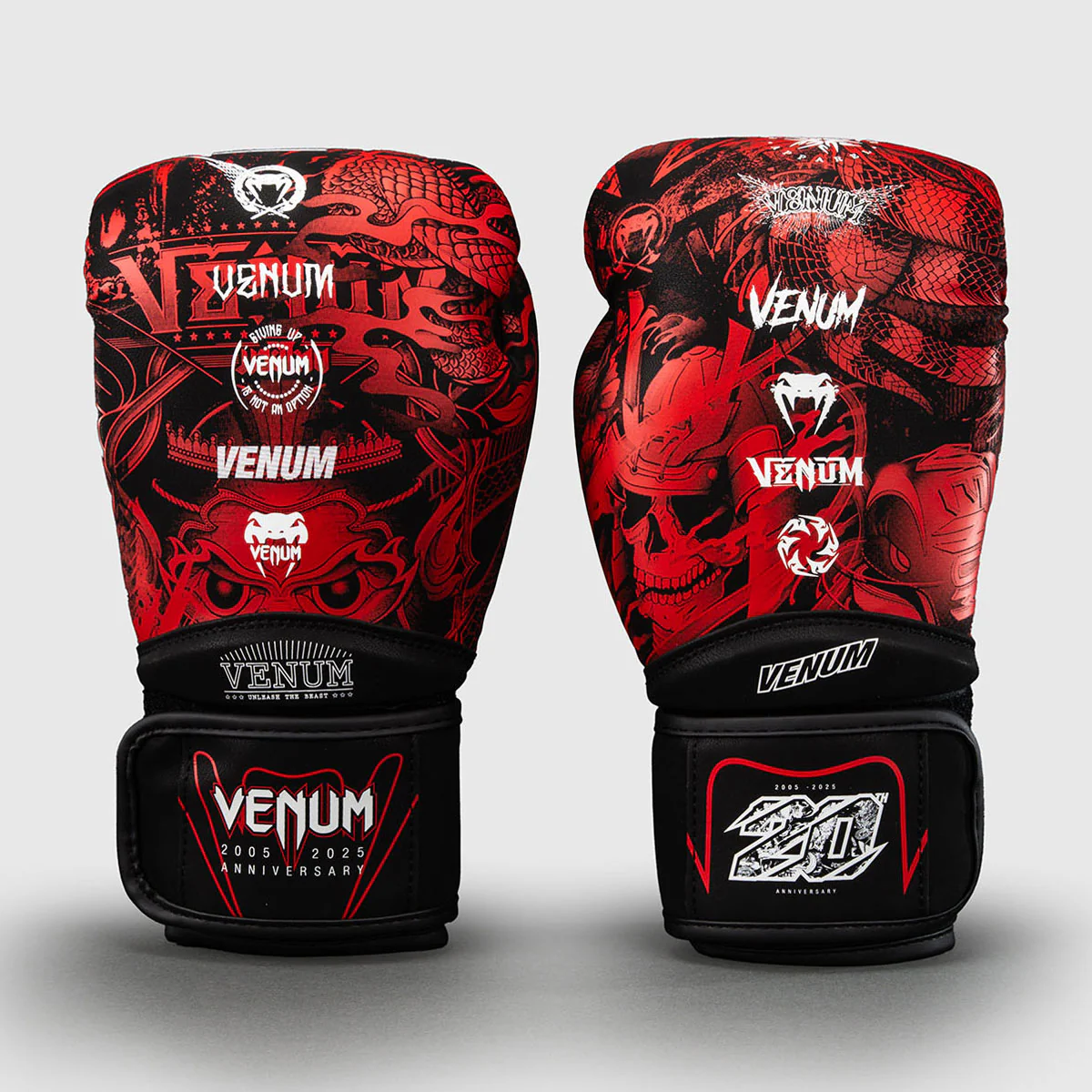 Guantes de boxeo Venum 20th Anniversary Negro-rojo - Imagen 4