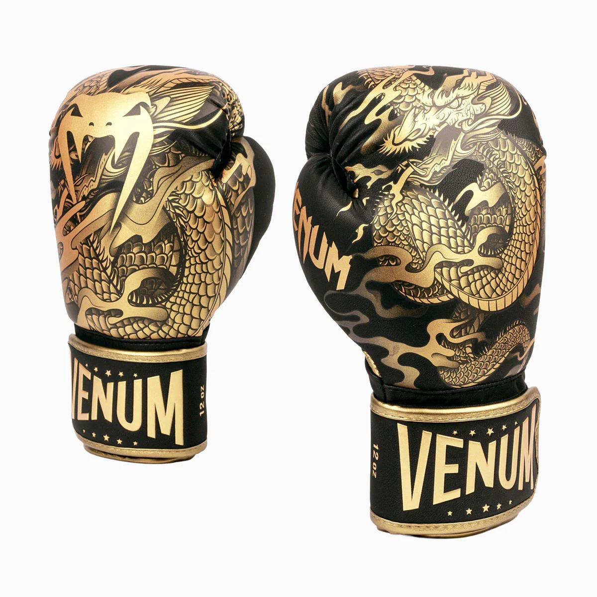 Guantes de boxeo Venum Vuelo del Dragón Negro-bronce - Imagen 3