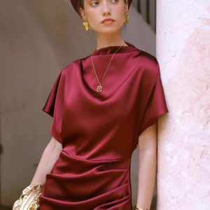 VESTIDO ALBA GRANATE