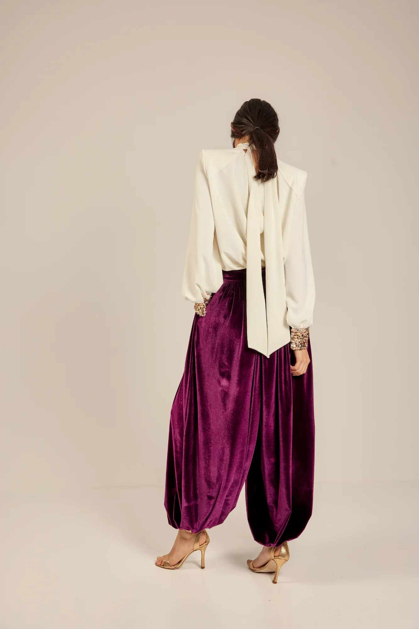 PANTALON ELVA BURDEOS - Imagen 3