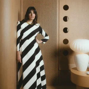 VESTIDO IZOTZ BLANCO/NEGRO