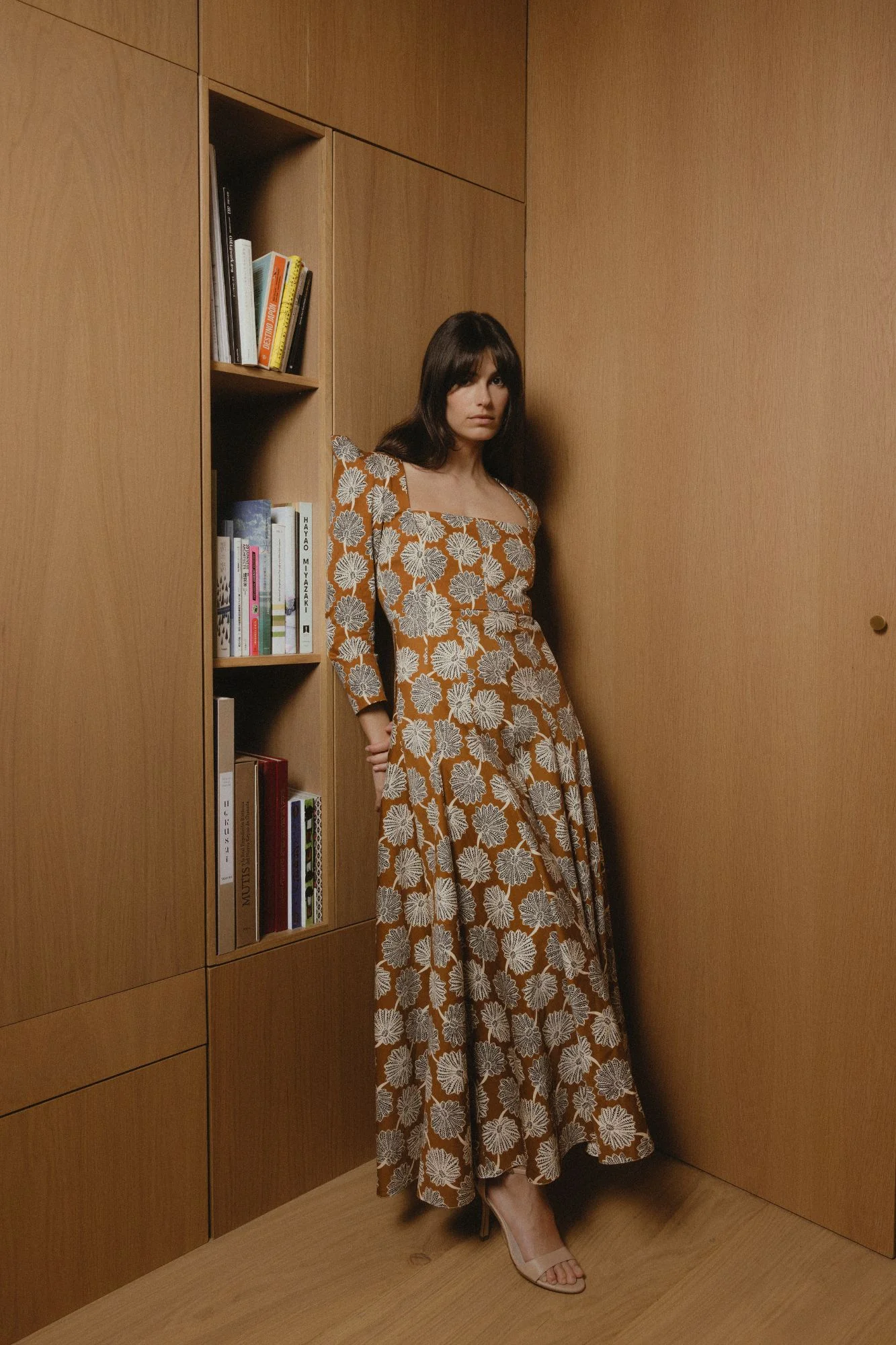 VESTIDO RENÉ MOSTAZA