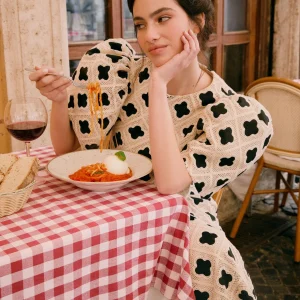 TOP ANNACHIARA CRUDO/NEGRO