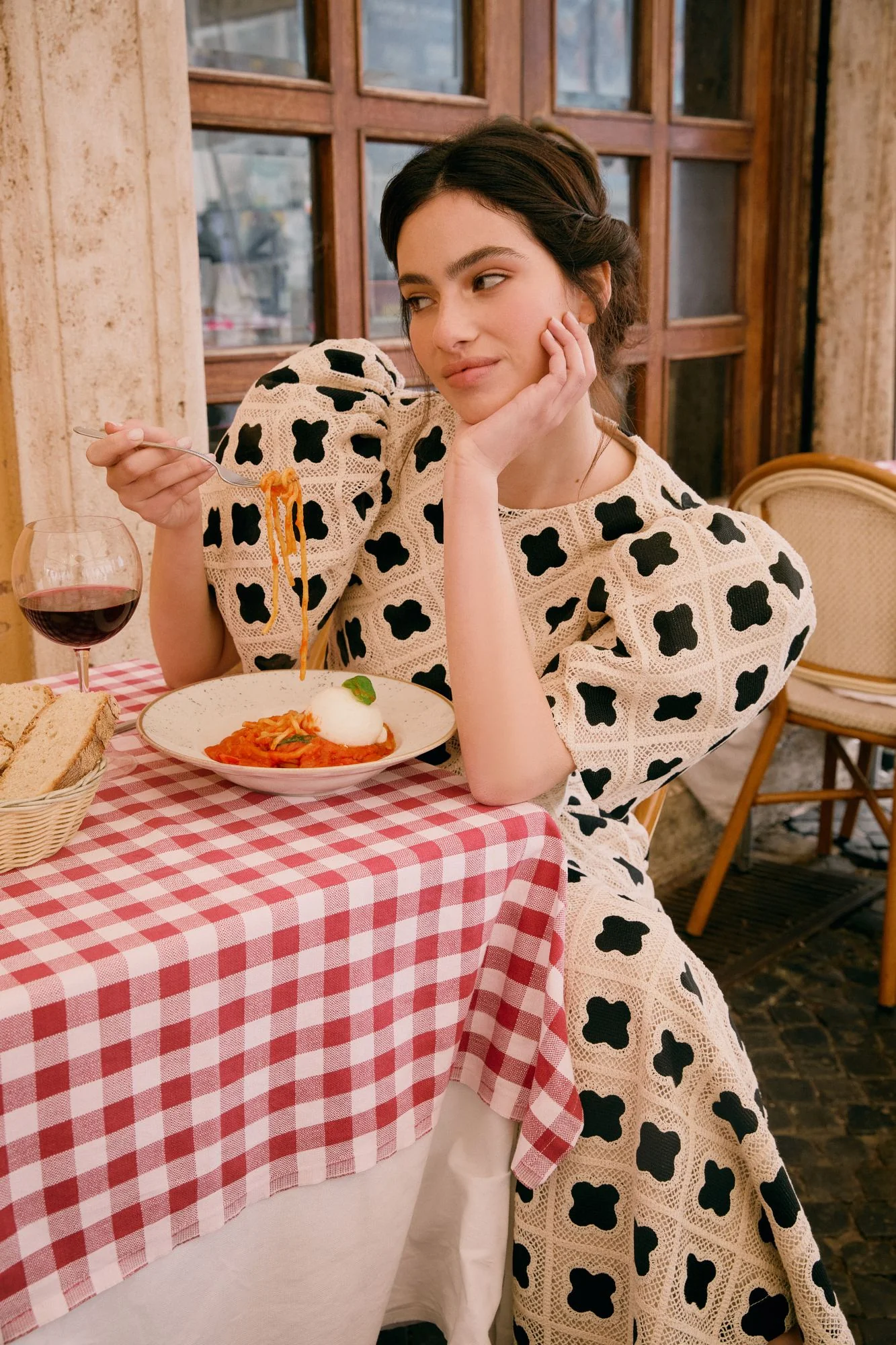 TOP ANNACHIARA CRUDO/NEGRO