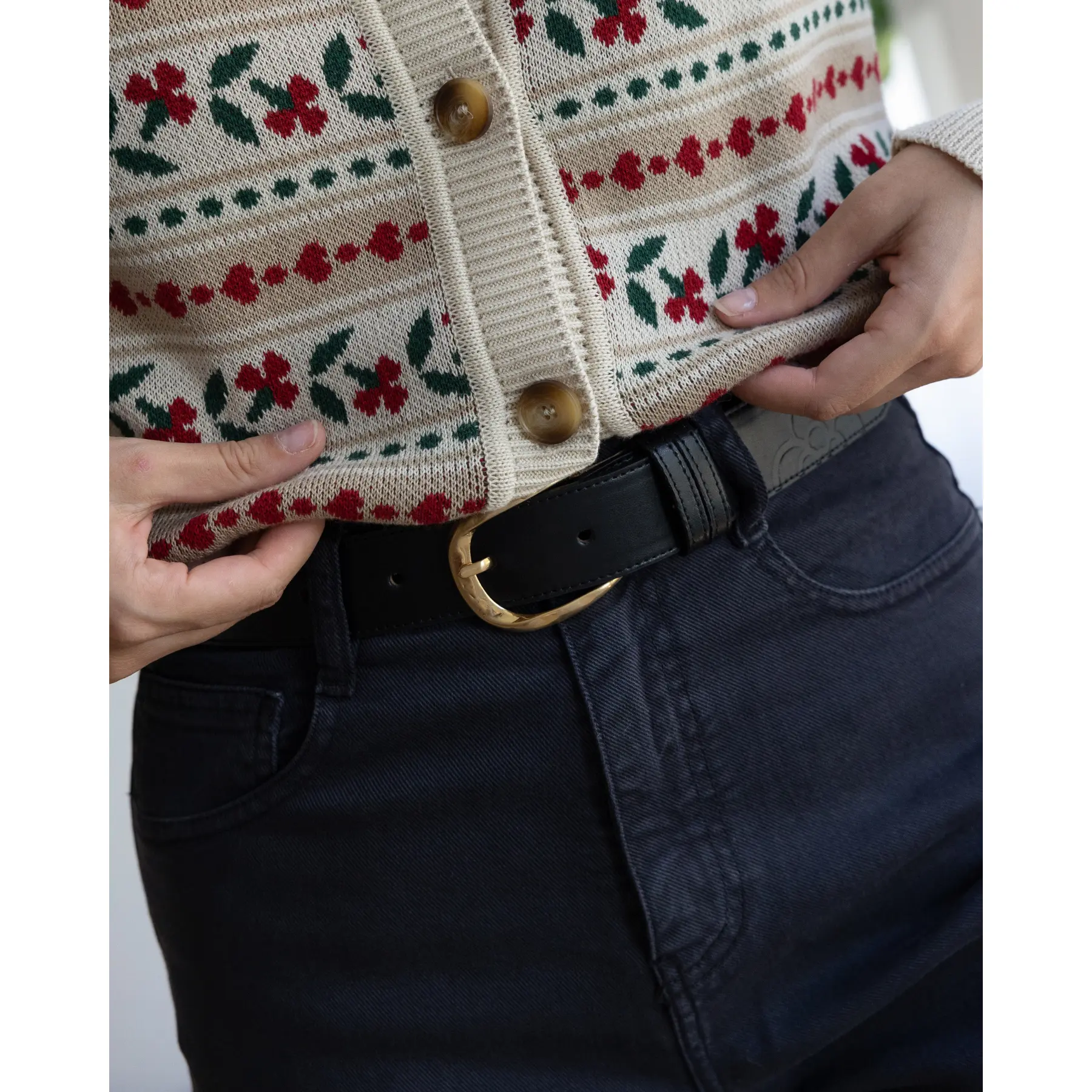 Cinturón Flor Negro - Imagen 7