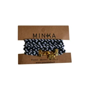 Pulsera Minka Trenza gris