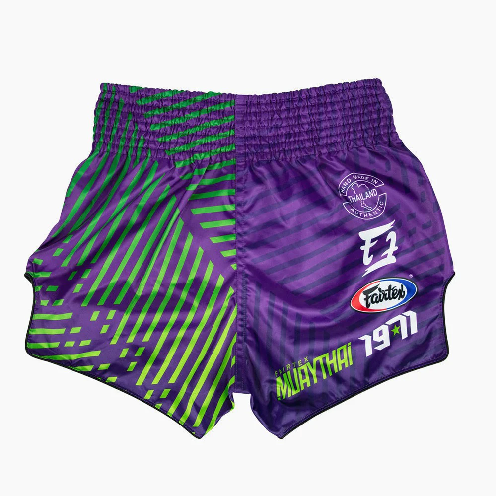 Pantalones kick-thai Fairtex BS1922 Corredor Violeta - Imagen 3