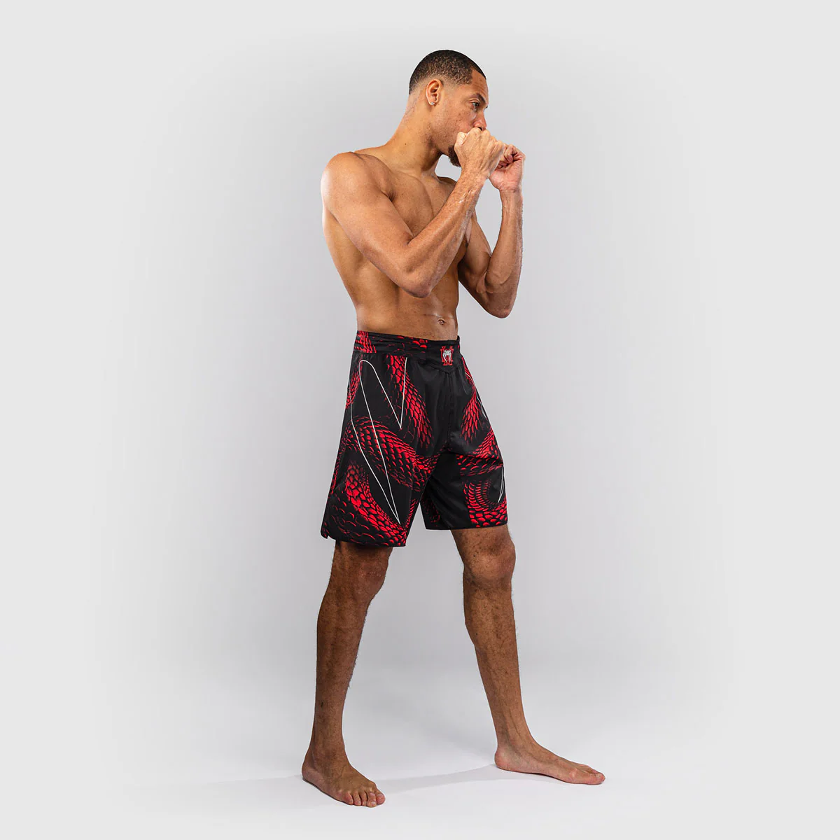 Pantalones MMA Venum Matupa Negro-rojo - Imagen 5