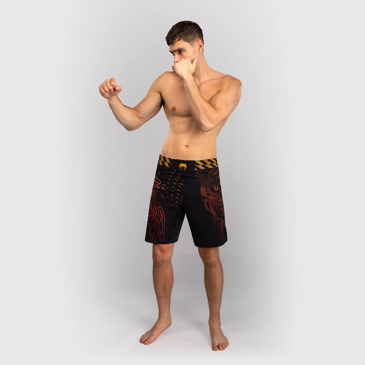 Pantalones MMA Venum Quetzal Fury Negro-rojo - Imagen 6