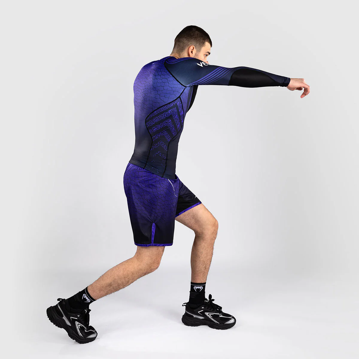 Pantalones MMA Venum Tekken 8 Kazuya Negro-violeta - Imagen 6